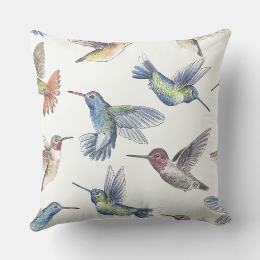 ハチドリ クッション (裏面)