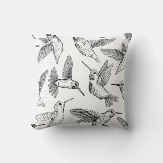 ハチドリ クッション (正面)