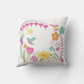 ハチドリ クッション (裏面)