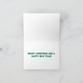 ハチドリ クリスマスカード カード (内部)