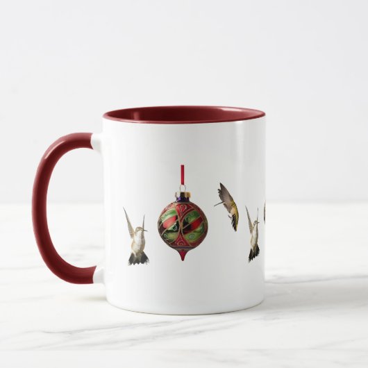 ハチドリ クリスマスコーヒーカップ マグカップ (左)