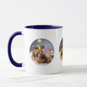 ハチドリ クリスマスコーヒーカップ マグカップ (左)