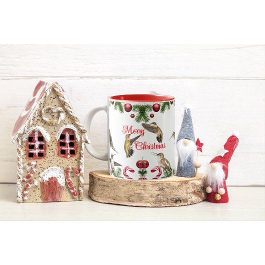 ハチドリ クリスマスコーヒーカップ マグカップ