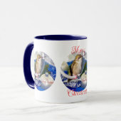 ハチドリ クリスマスコーヒーカップ マグカップ (正面左)