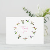 ハチドリ サンキューカード (スタンド正面)