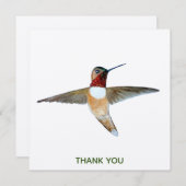 ハチドリ サンキューカード (正面/裏面)