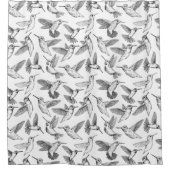 ハチドリ シャワーカーテン (正面)