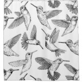 ハチドリ シャワーカーテン (正面)