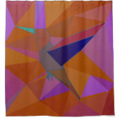 ハチドリ シャワーカーテン (正面)