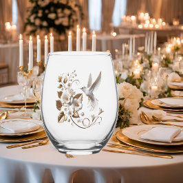 ハチドリ ステムなしワイングラス