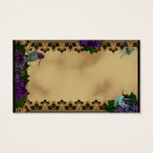 ハチドリ、トンボ、ぶどうビクトリアン (裏面)