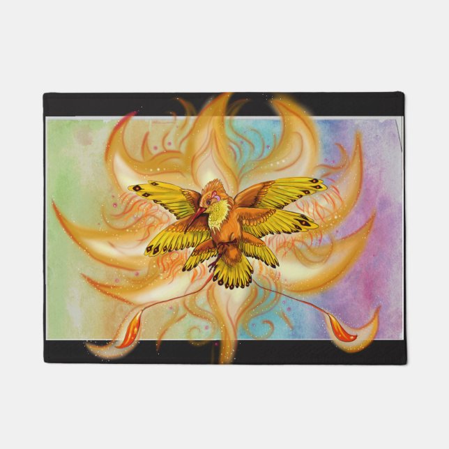 ハチドリ ドアマット (正面)