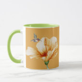 ハチドリ＆ハイビスカス マグカップ (左)