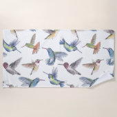 ハチドリ ビーチタオル (正面)