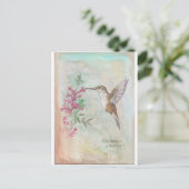 ハチドリ ポストカード (スタンド正面)