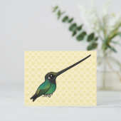 ハチドリ ポストカード (スタンド正面)