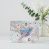 ハチドリ ポストカード (スタンド正面)