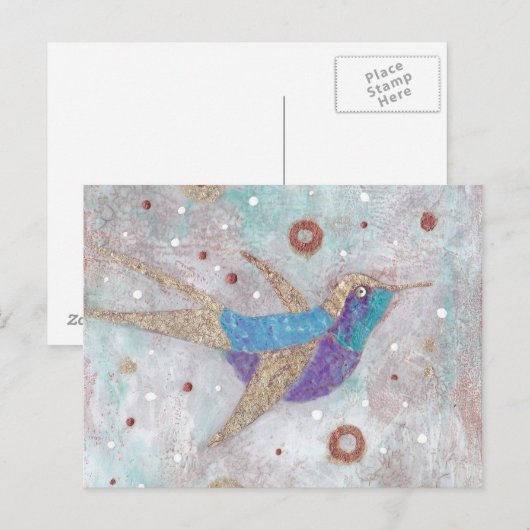 ハチドリ ポストカード (正面/裏面)