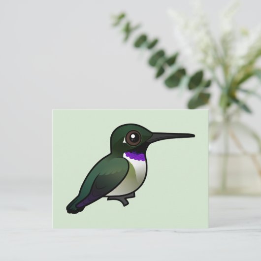 ハチドリ ポストカード (スタンド正面)