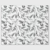 ハチドリ ラッピングペーパー (フラット)