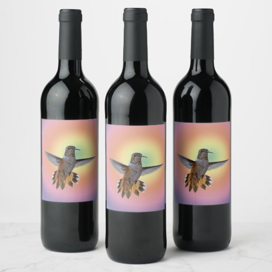 ハチドリ ワインラベル (ボトル)