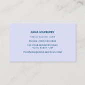 ハチドリ 名刺 (裏面)