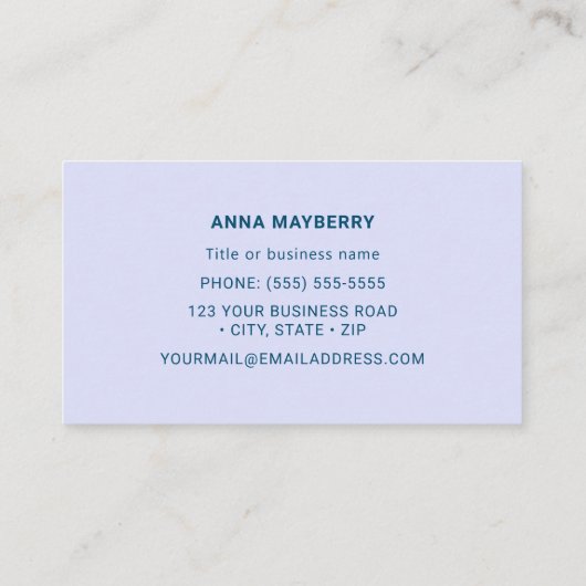 ハチドリ 名刺 (裏面)