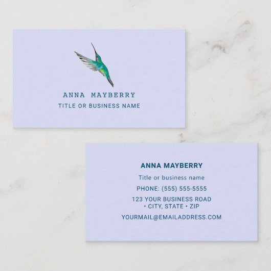 ハチドリ 名刺 (正面/裏面)
