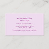 ハチドリ 名刺 (裏面)