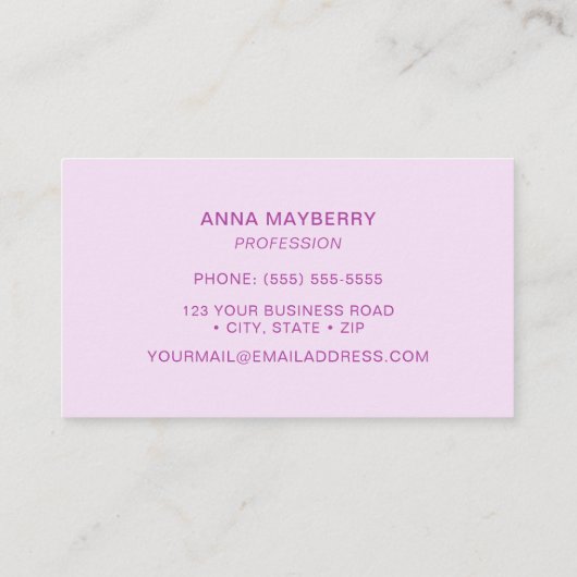 ハチドリ 名刺 (裏面)