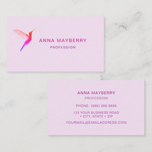 ハチドリ 名刺 (正面/裏面)