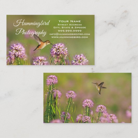 ハチドリ 名刺 (正面/裏面)