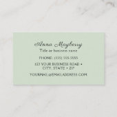 ハチドリ 名刺 (裏面)