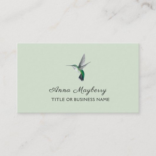 ハチドリ 名刺 (正面)