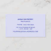 ハチドリ 名刺 (裏面)