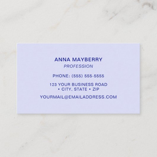 ハチドリ 名刺 (裏面)