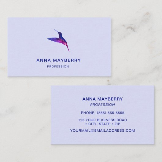 ハチドリ 名刺 (正面/裏面)