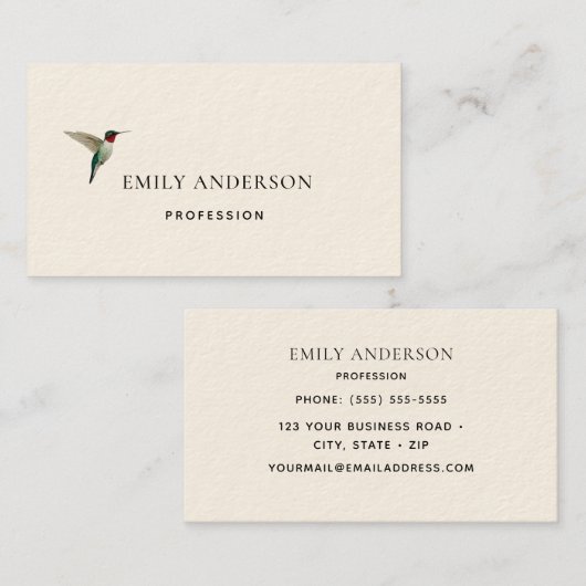 ハチドリ  名刺 (正面/裏面)