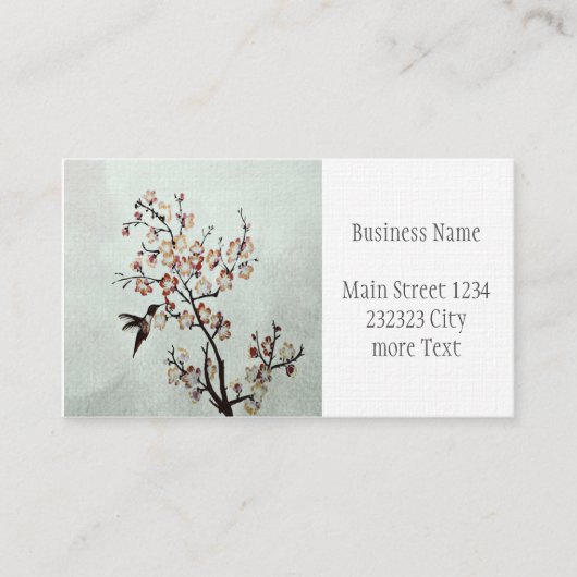 ハチドリ 名刺 (正面)