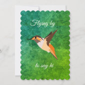 ハチドリ 招待状 (正面)