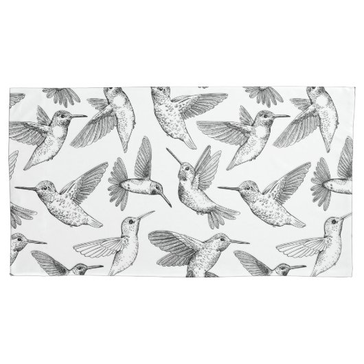 ハチドリ 枕カバー (正面左)