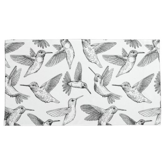 ハチドリ 枕カバー (正面右)