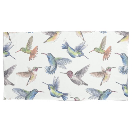 ハチドリ 枕カバー (正面左)