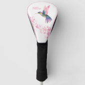 ハチドリ 桜 ゴルフヘッドカバー (正面)