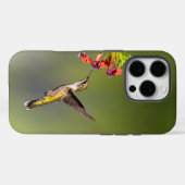 ハチドリ | 赤い花柄のスマホケース 母の日 Case-Mate iPhoneケース (裏面 (横))