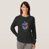 ハチドリ 鳥 ツリー・オブ・ライフ 仏陀 ゼン 平和 Tシャツ (正面フル)