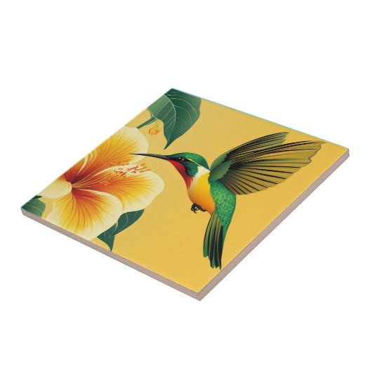 ハチドリ#1 タイル (側面)