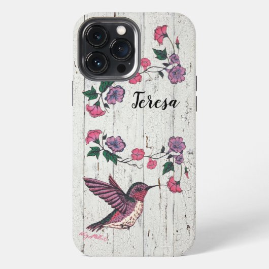 ハチドリ Case-Mate iPhoneケース iPhone 13 Pro Maxケース (裏面)