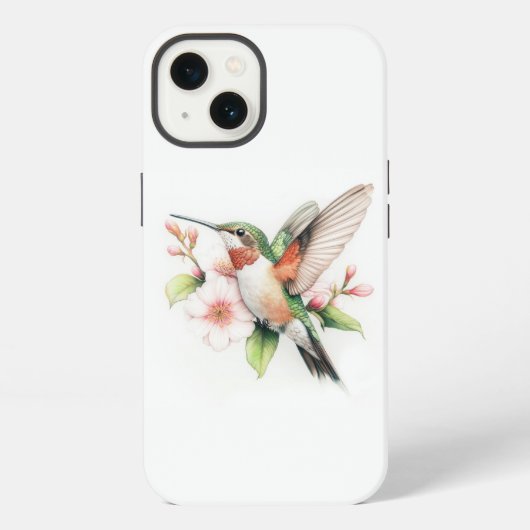 ハチドリ iPhoneケース (裏面)
