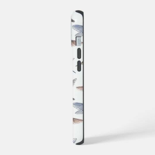 ハチドリ iPhone 15ケース (左側面)